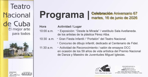 Las nuevas generaciones en el centro de las celebración por el 67 Aniversario del Teatro Nacional.