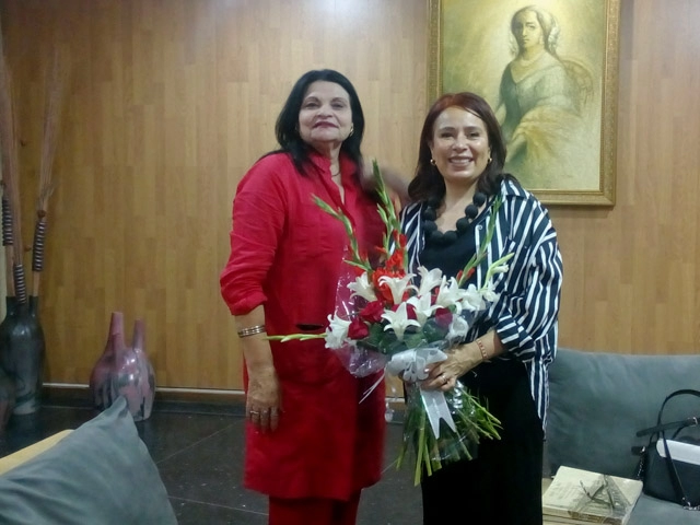 Directora del Teatro Nacional de Costa Rica, Sra. Karina Salguero Moya, visitó institución cultural.